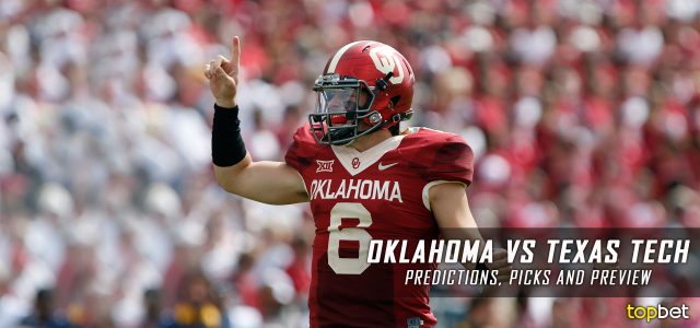 Oklahoma Sooners vs. Texas Tech Red Raiders Predictions, Picks, Odds, and NCAA Football Week Eight Betting Preview – October 22, 2016