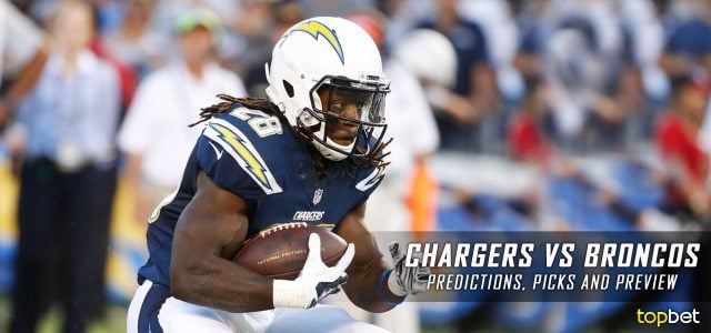 San Diego Chargers vs. Denver Broncos Predictions, Odds, Picks and NFL Week 8 Betting Preview – October 30, 2016