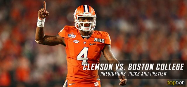 Clemson Tigers vs. Boston College Eagles Predictions, Picks, Odds, and NCAA Football Week Six Betting Preview – October 7, 2016