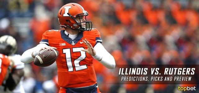 Illinois Fighting Illini vs. Rutgers Scarlet Knights Predictions, Picks, Odds, and NCAA Football Week Seven Betting Preview – October 15, 2016