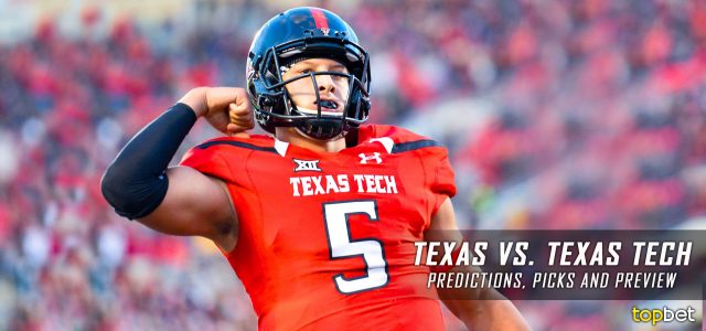 Texas Longhorns vs. Texas Tech Red Raiders Predictions, Picks, Odds, and NCAA Football Week 10 Betting Preview – November 5, 2016