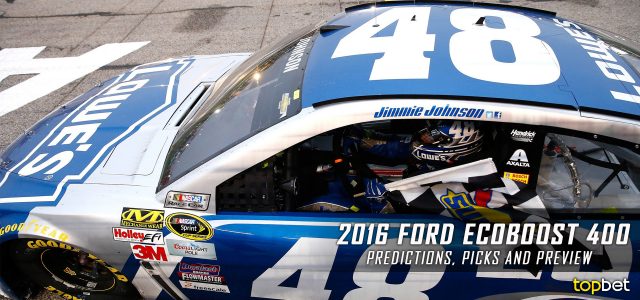 Ford EcoBoost 400 Predictions, Picks, Odds and Betting Preview: 2016 NASCAR Sprint Cup Series
