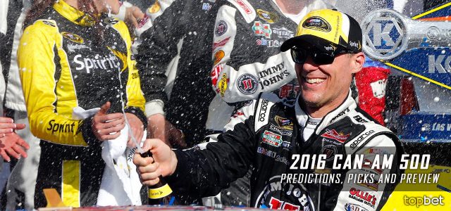Can-Am 500 Predictions, Picks, Odds and Betting Preview: 2016 NASCAR Sprint Cup Series