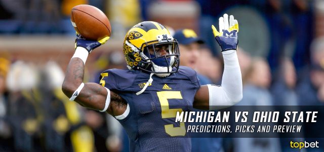 Michigan Wolverines vs. Ohio State Buckeyes Predictions, Picks, Odds, and NCAA Football Week 13 Betting Preview – November 26, 2016