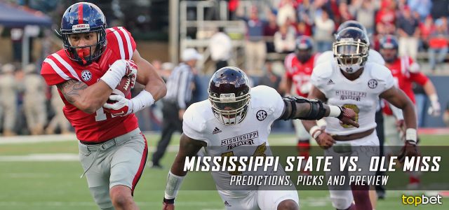 Mississippi State Vs Ole Miss Football Predictions, Picks & Odds