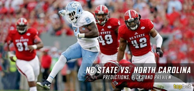 NC State Wolfpack vs. North Carolina Tar Heels Predictions, Picks, Odds, and NCAA Football Week 13 Betting Preview – November 25, 2016