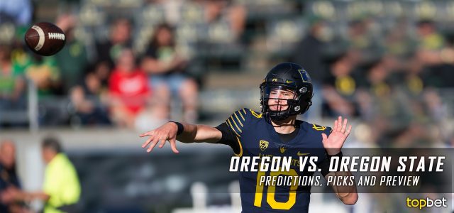 Oregon Ducks vs. Oregon State Beavers Predictions, Picks, Odds, and NCAA Football Week 13 Betting Preview – November 26, 2016