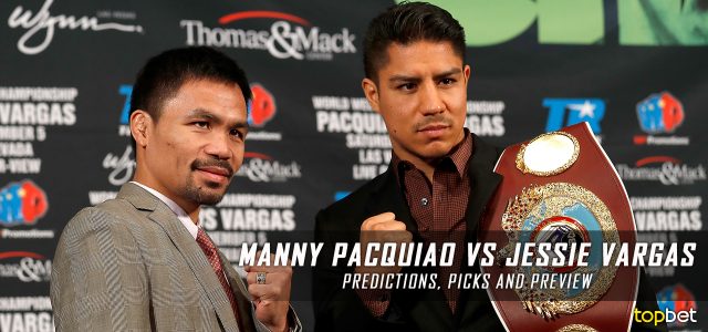 Manny Pacquiao vs. Jessie Vargas Predictions, Picks, Odds and Betting Preview – November 5, 2016