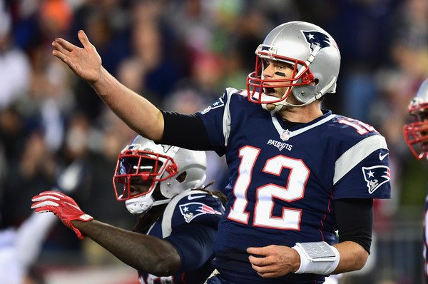 Tom Brady reacts to a non-call