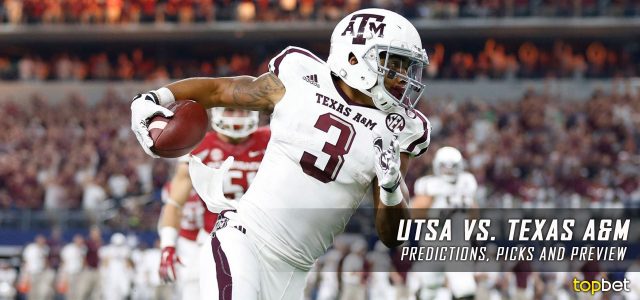 UTSA Roadrunners vs. Texas A&M Aggies Predictions, Picks, Odds, and NCAA Football Week 12 Betting Preview – November 19, 2016