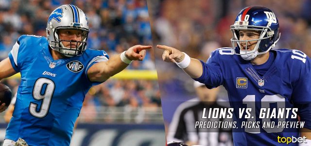 Detroit Lions vs. New York Giants Predictions, Odds, Picks and NFL Week 15 Betting Preview – December 18, 2016