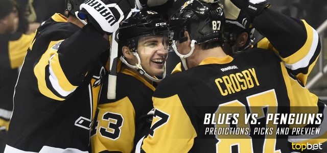 St. Louis Blues vs. Pittsburgh Penguins Predictions, Picks and NHL Preview – January 24, 2017
