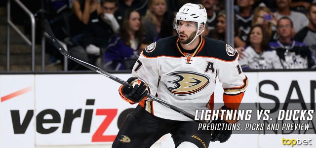 Tampa Bay Lightning vs. Anaheim Ducks Predictions, Picks and NHL Preview – January 17, 2017