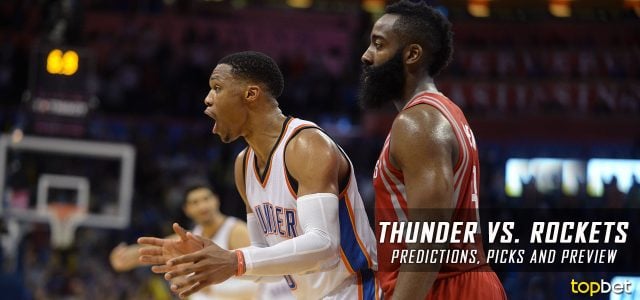 Oklahoma City Thunder vs. Houston Rockets Predictions, Picks and NBA Preview – March 26, 2017