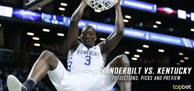 Vanderbilt Commodores vs. Kentucky Wildcats Predictions, Picks, Odds and NCAA Basketball Betting Preview – February 28, 2017