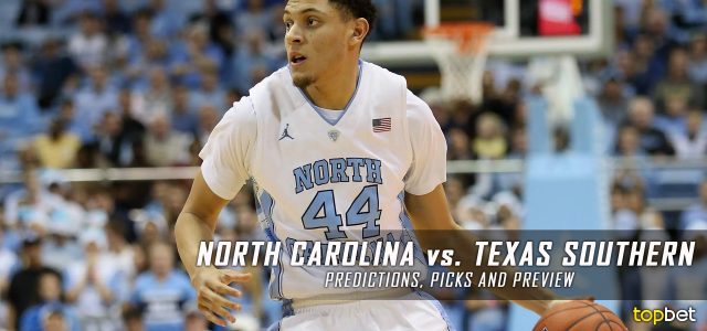 2017 March Madness Round of 64 – North Carolina Tar Heels vs. Texas Southern Tigers Predictions, Picks and NCAA Basketball Betting Preview