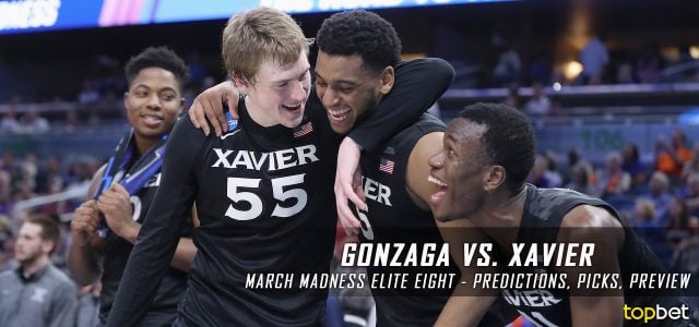 2017 March Madness Elite Eight – Gonzaga Bulldogs vs. Xavier Musketeers Predictions, Picks and NCAA Basketball Betting Preview