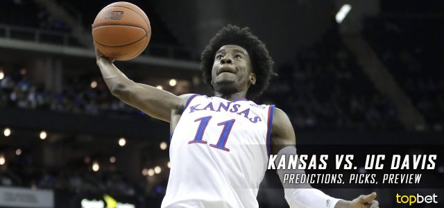 2017 March Madness Round of 64 – Kansas Jayhawks vs. UC Davis Aggies Predictions, Picks and NCAA Basketball Betting Preview