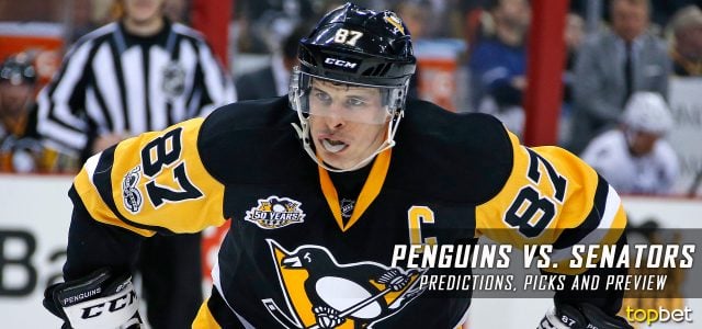 Pittsburgh Penguins vs. Ottawa Senators Predictions, Picks and NHL Preview – March 23, 2017