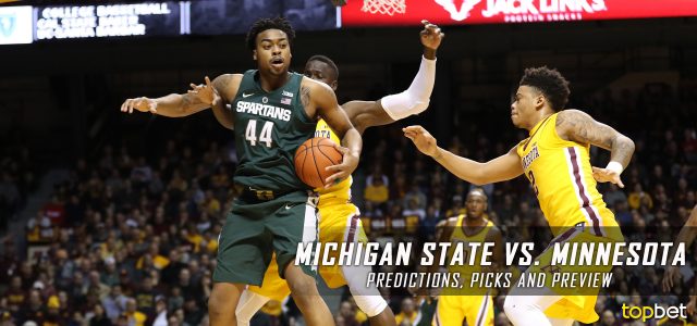 2017 Big Ten Tournament Quarterfinal Round – Michigan State Spartans vs. Minnesota Golden Gophers Predictions, Picks and NCAA Basketball Betting Preview