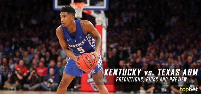 Kentucky Wildcats vs. Texas A&M Aggies Predictions, Picks, Odds and NCAA Basketball Betting Preview – March 4, 2017