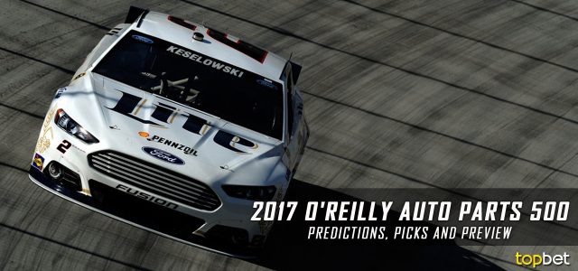 O’Reilly Auto Parts 500 Predictions, Picks, Odds and Betting Preview: 2017 NASCAR Monster Energy Cup Series