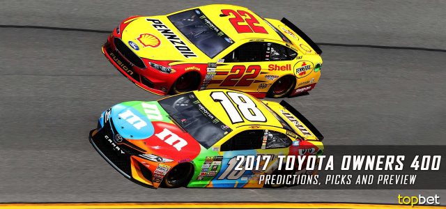 Toyota Owners 400 Predictions, Picks, Odds and Betting Preview: 2017 NASCAR Monster Energy Cup Series