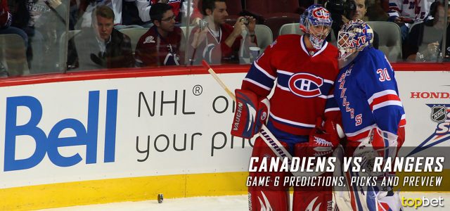 Montreal Canadiens vs. New York Rangers Predictions, Picks and Preview – 2017 Stanley Cup Playoffs – Eastern Conference First Round Game Six – April 22, 2017