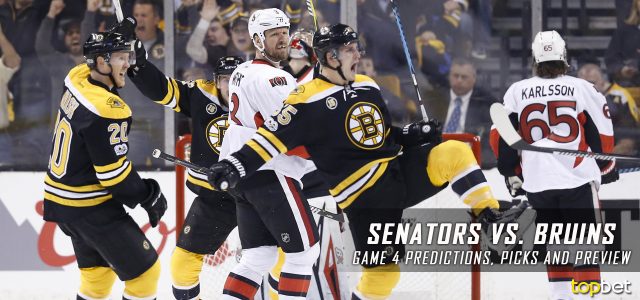 Ottawa Senators vs. Boston Bruins Predictions, Picks and Preview – 2017 Stanley Cup Playoffs – Eastern Conference First Round Game Four – April 19, 2017