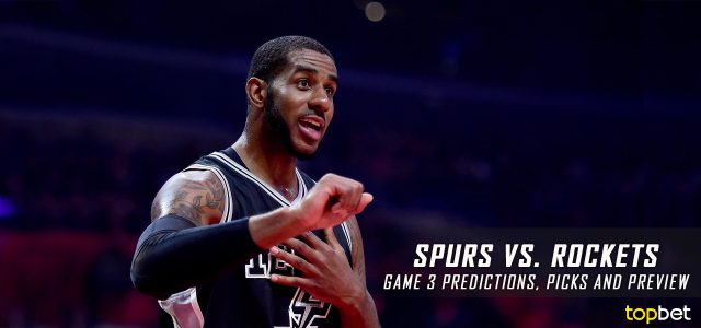 San Antonio Spurs vs. Houston Rockets Predictions, Picks and Preview – 2017 NBA Playoffs – Western Conference Semifinals Game Three