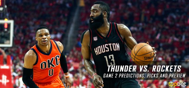 Oklahoma City Thunder vs. Houston Rockets Predictions, Picks and Preview – 2017 NBA Playoffs – Western Conference First Round Game Two