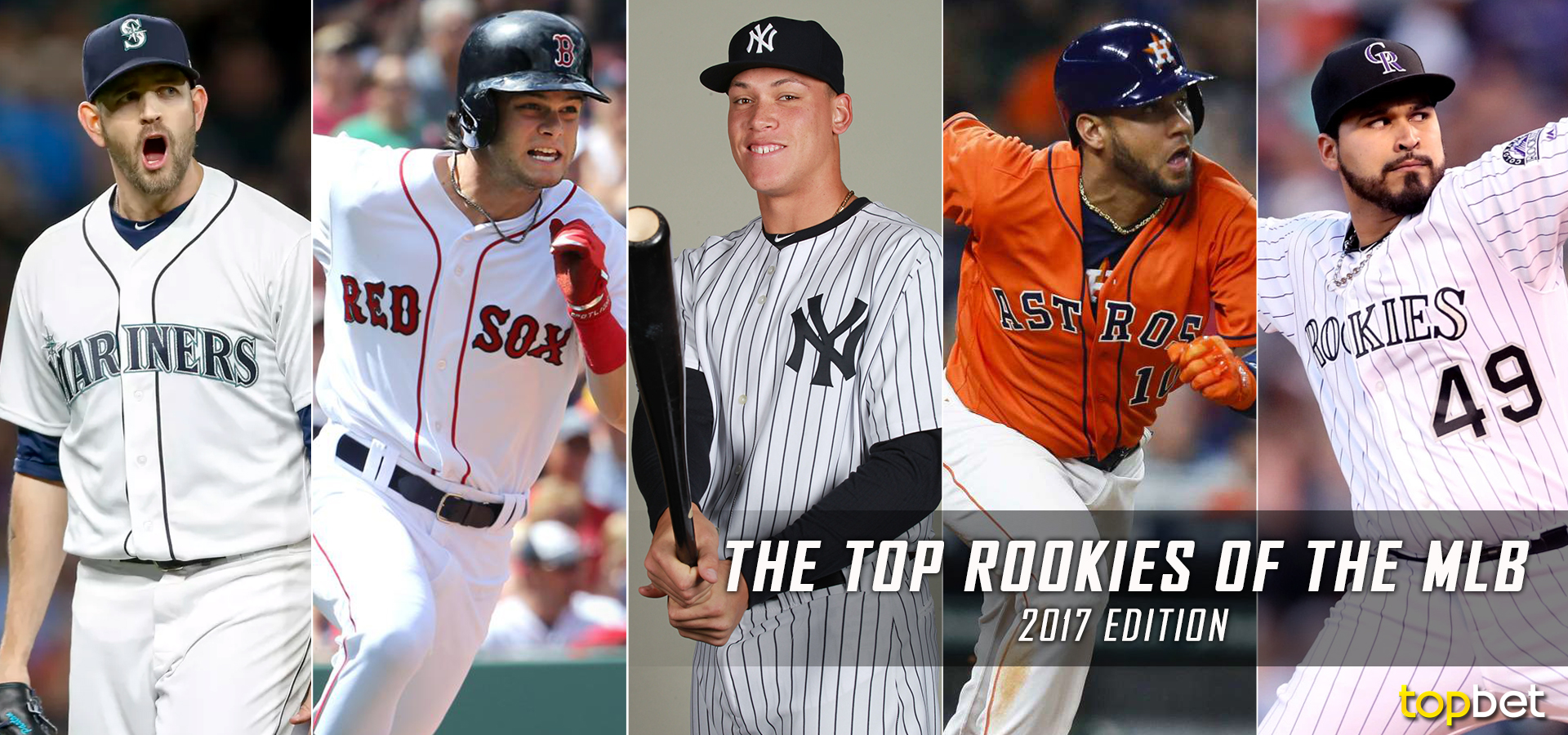 Top Ten Major League Baseball Rookies of 2017