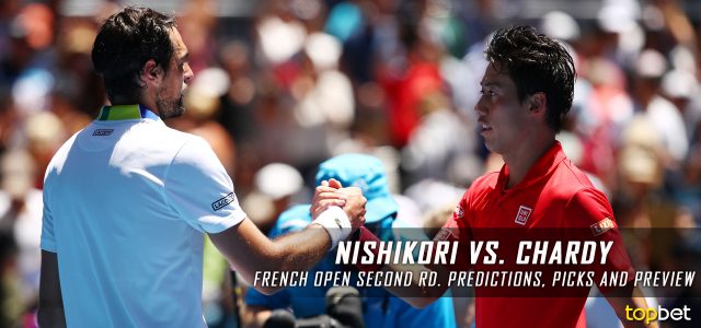 Kei Nishikori vs. Jeremy Chardy Predictions, Odds, Picks and Tennis Betting Preview – 2017 French Open Second Round