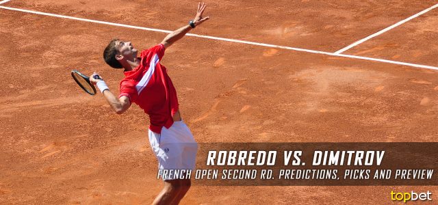 Tommy Robredo vs. Grigor Dimitrov Predictions, Odds, Picks and Tennis Betting Preview – 2017 French Open Second Round