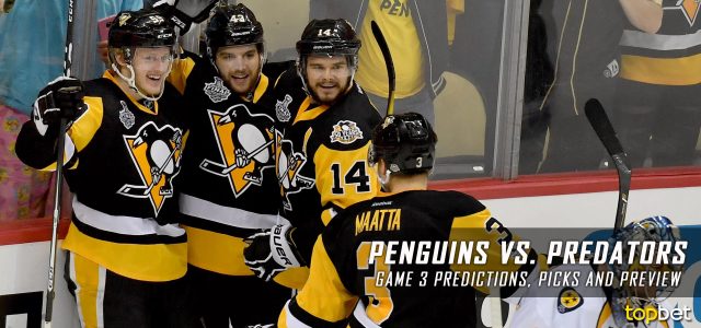 Pittsburgh Penguins vs. Nashville Predators Predictions, Picks, Odds and Preview – 2017 Stanley Cup Final Game Three