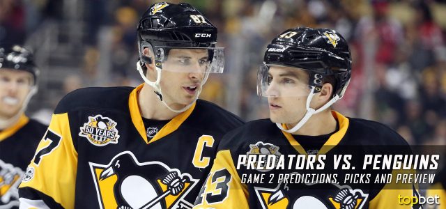 Nashville Predators vs. Pittsburgh Penguins Predictions, Picks, Odds and Preview – 2017 Stanley Cup Final Game Two