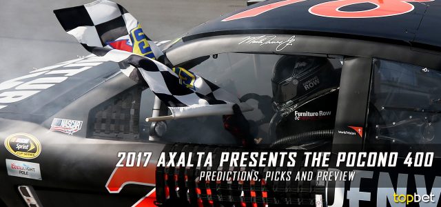 Axalta presents the Pocono 400 Predictions, Picks, Odds and Betting Preview: 2017 NASCAR Monster Energy Cup Series