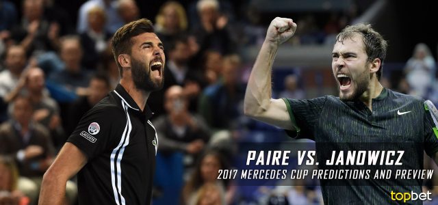 Benoit Paire vs. Jerzy Janowicz Predictions, Odds, Picks and Tennis Betting Preview – 2017 Mercedes Cup Quarterfinals