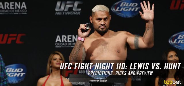 UFC Fight Night 110: Lewis vs. Hunt Predictions, Picks and MMA Betting Preview – June 11, 2017