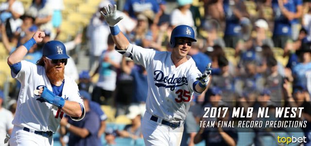 2017 NL West Team Final Record Predictions
