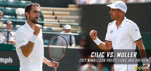 Marin Cilic vs. Gilles Muller Predictions, Odds, Picks, and Tennis Betting Preview – 2017 Wimbledon Quarterfinals