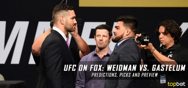 UFC on Fox 25: Weidman vs. Gastelum Predictions, Picks and MMA Betting Preview – July 22, 2017