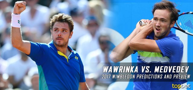 Stan Wawrinka vs. Daniil Medvedev Predictions, Odds, Picks, and Tennis Betting Preview – 2017 Wimbledon First Round