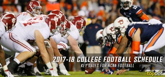 The 2017-2018 College Football Schedule Key Dates for NCAA Football