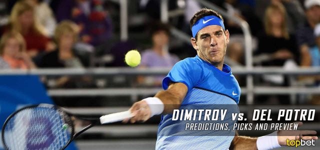 Grigor Dimitrov vs. Juan Martin del Potro Predictions, Odds, Picks, and Tennis Betting Preview – 2017 Western & Southern Open Round of 16