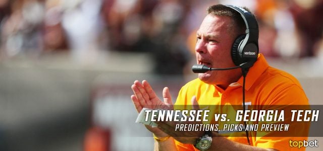Tennessee Volunteers vs. Georgia Tech Yellow Jackets Predictions, Picks, Odds, and NCAA Football Week One Betting Preview – September 4, 2017