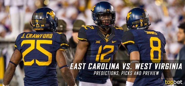 East Carolina Pirates vs. West Virginia Mountaineers Predictions, Picks, Odds, and NCAA Football Week Two Betting Preview – September 9, 2017