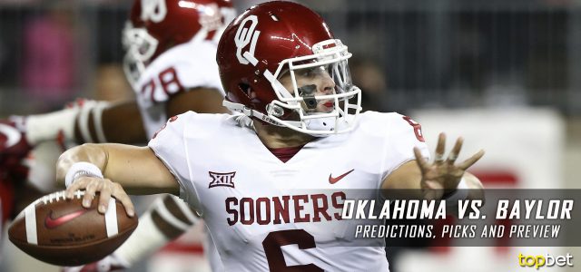 Oklahoma Sooners vs. Baylor Bears Predictions, Picks, Odds, and NCAA Football Week Four Betting Preview – September 23, 2017