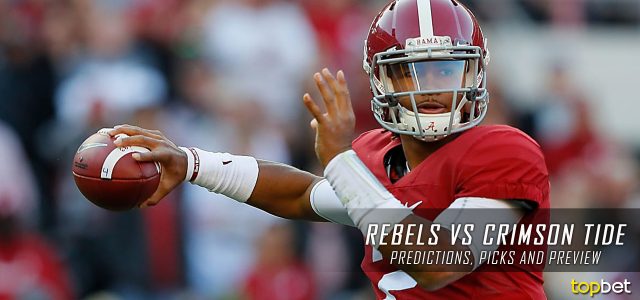 Ole Miss Rebels vs. Alabama Crimson Tide Predictions, Picks, Odds and NCAA Football Week Five Betting Preview – September 30, 2017