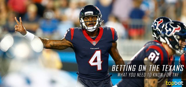Bet on the Texans to Win Against the Bengals in their NFL Week 2 Game 2017